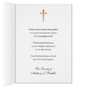 Religieuze begrafenissympathie Maagd Mary Hartelij (Binnen (Rechts))