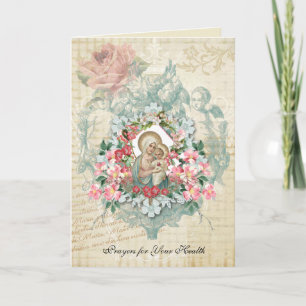 Religieuze Beterschap Heilige Maagd Maria Katholie Kaart
