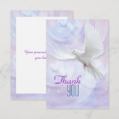 Religieuze bevestigingsdove bedankt 2 (Voorkant / Achterkant)