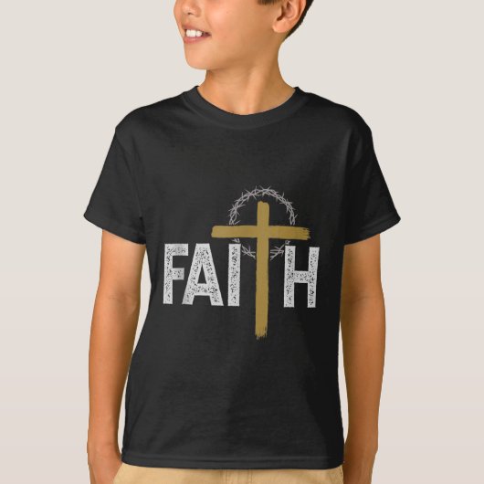 Religieuze Bijbel Jezus Katholiek Christelijk Tan T-shirt (Voorkant)