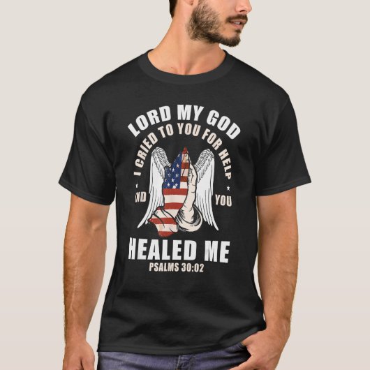 Religieuze bijbel Verse Patriottische Amerikaanse  T-shirt (Voorkant)
