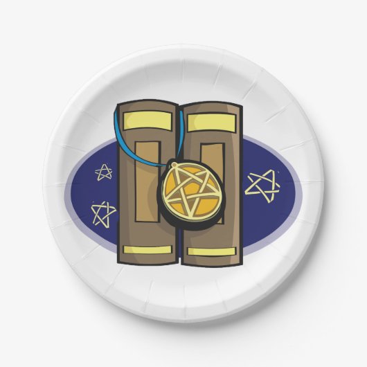 Religieuze bijbels papieren bordje (Voorkant)