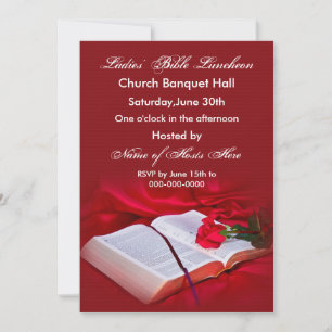 Religieuze Bijbeluitnodiging (Rode zijde) Kaart