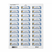 Religieuze Bijbelvers en Wolken Etiket (Full Sheet)