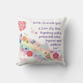 Religieuze bijbelvers, kleurrijke bloemen vlinder kussen (Voorkant)