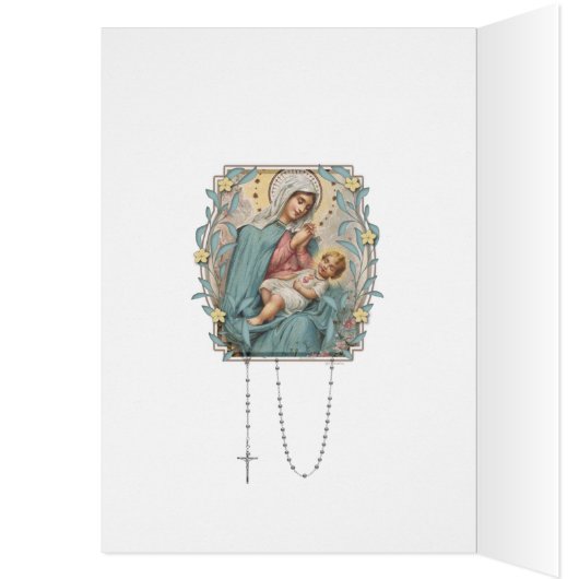 Religieuze Birthday Maagd Mary Jesus Scripts (Binnen (Links))
