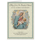 Religieuze Birthday Maagd Mary Jesus Scripts (Voorkant)