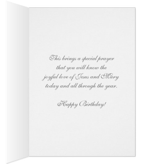 Religieuze Birthday Maagd Mary Jesus Scripts (Binnen (Rechts))