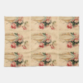 Religieuze bloeiende Maagd Maria Rozen Theedoek (Horizontaal)