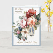 Religieuze Bloem Moederdag Gebed Kaart (Gele Bloem)