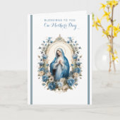 Religieuze Bloemen Moederdag Gebed Kaart (Gele Bloem)