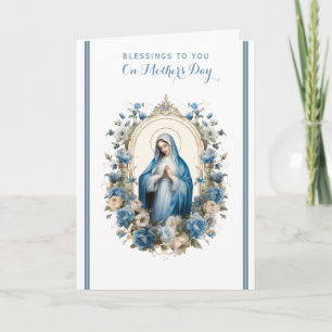 Religieuze Bloemen Moederdag Gebed Kaart