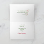 Religieuze bloemen van het Jubileum van de eerste  Kaart (Binnen)