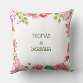 Religieuze bloemen voor 25 jaar trouwdag kussen (Achterkant)