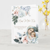 Religieuze bloemige Moederdag gebed Kaart (Gele Bloem)