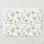 Religieuze Blush Floral Bewaar de datum Fotokaart Save The Date (Achterkant)