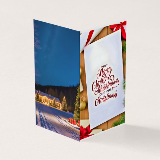 Religieuze boodschap voor familie's kaart (Buitenkant)