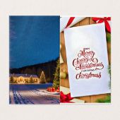 Religieuze boodschap voor familie's kaart (Buitenkant ongevouwen)