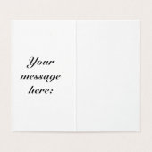 Religieuze boodschap voor familie's kaart (Binnenkant ongevouwen)