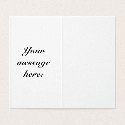 Religieuze boodschap voor familie's kaart (Binnenkant ongevouwen)