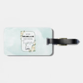 Religieuze bruiloft Jubileum Faith Hope Love Bagagelabel (Achterkant horizontaal)