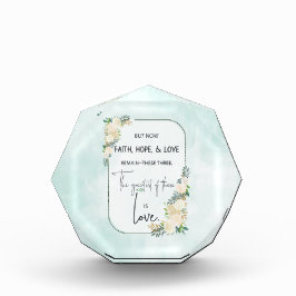 Religieuze bruiloft Jubileum Faith Hope Love Fotoblokken