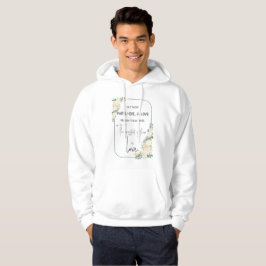 Religieuze bruiloft Jubileum Faith Hope Love Hoodie