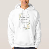 Religieuze bruiloft Jubileum Faith Hope Love Hoodie (Voorkant)