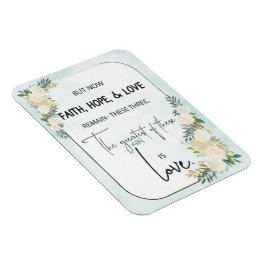 Religieuze bruiloft Jubileum Faith Hope Love Magneet