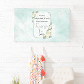 Religieuze bruiloft Jubileum Faith Hope Love Spandoek (Insitu)