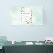 Religieuze bruiloft Jubileum Faith Hope Love Spandoek (Beurs)