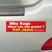 Religieuze bumperstickers tegen roadrage (Op auto)