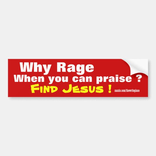 Religieuze bumperstickers tegen roadrage (Voorkant)