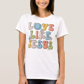 Religieuze cadeaus, bloeiend Shirt, liefde zoals J T-shirt (Voorkant)