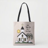 Religieuze Canvas tas (Voorkant)