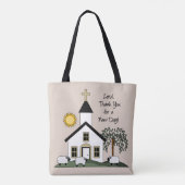 Religieuze Canvas tas (Achterkant)