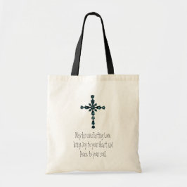 Religieuze canvas tas