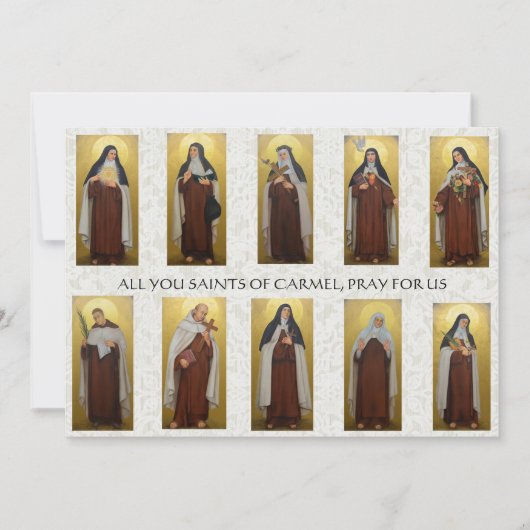 Religieuze Carmelite Nuns priesters Prayer Katholi Kaart (Voorkant)