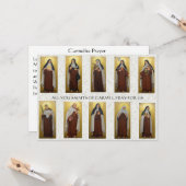 Religieuze Carmelite Nuns priesters Prayer Katholi Kaart (Voorkant / Achterkant in situ)