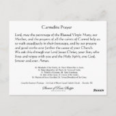 Religieuze Carmelite Saints schilderijen nun Pries Briefkaart (Achterkant)