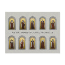 Religieuze Carmelite Saints schilderijen nun Pries