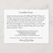 Religieuze Carmelite Saints schilderijen nun Pries Briefkaart (Achterkant)