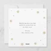 Religieuze Christelijke Angel Snow-kerstkaarten Feestdagenkaart (Achterkant)