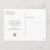 Religieuze Christelijke Angel Snowflake kerst Feestdagenkaart (Achterkant)