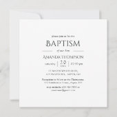 Religieuze Christelijke baptisme Kaart (Achterkant)