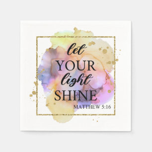 Religieuze christelijke Bijbel citaat modern kleur Servet