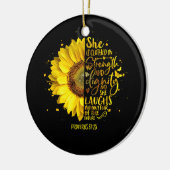 Religieuze Christelijke Bijbelsscriptie Keramisch Ornament (Links)