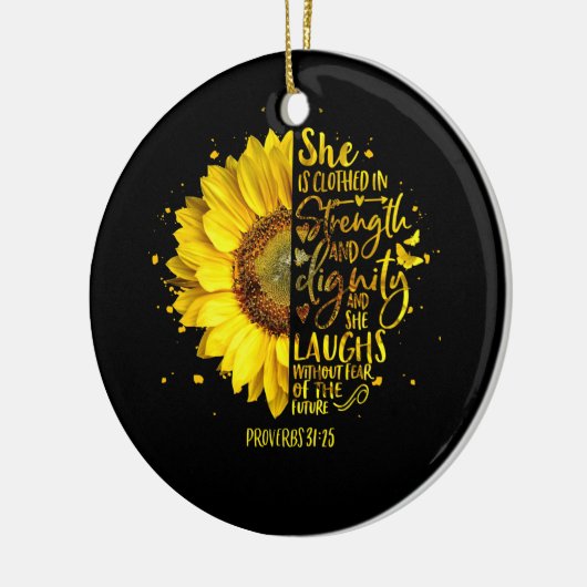 Religieuze Christelijke Bijbelsscriptie Keramisch Ornament (Links)