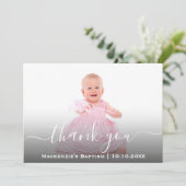 Religieuze Christelijke Communie Christening Bapti Bedankkaart (Staand voorkant)