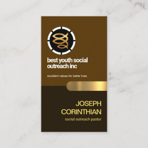 Religieuze Christelijke driekleienkerk met visretr Visitekaartje